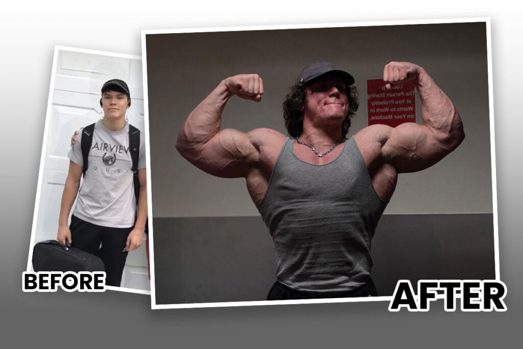 Bodybuilder Sam Sulek Before and After - Gymfluencers America