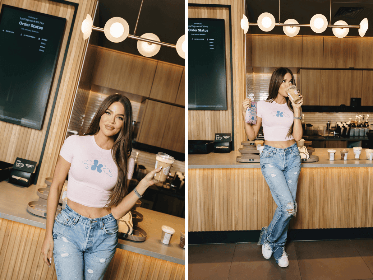 Khloé Kardashian Debuts Her Khloud Protein Popcorn at Starbucks